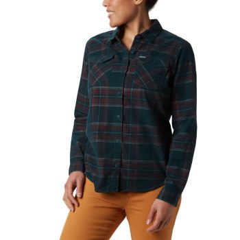 Columbia Ženske Košulje - Times Two Corduroy Long Sleeve Plave | DYCS-54803